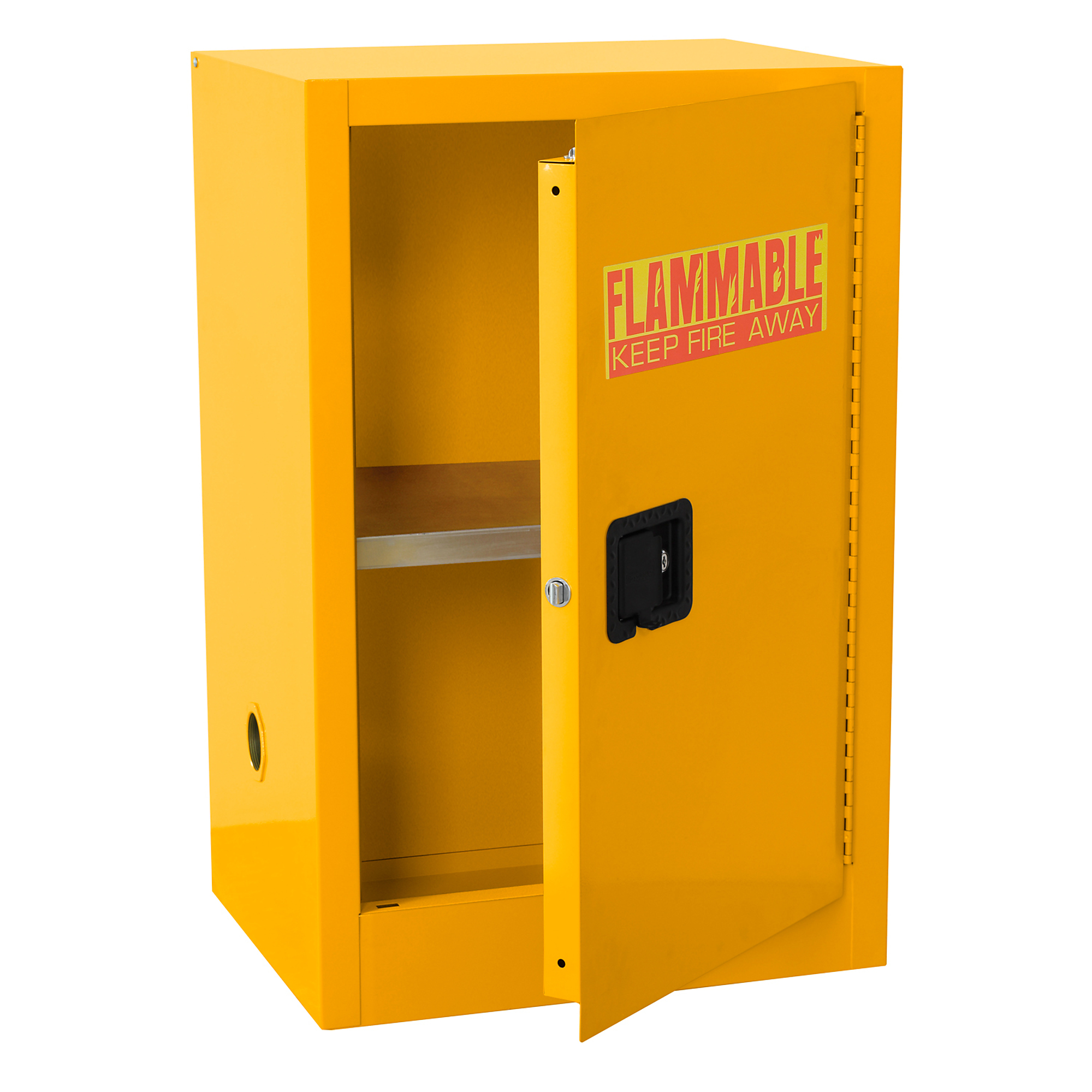 Sandusky Lee, 12 Gal. Flammable Safety Cabinet, Height 35 in, Width 18 in, Color Yellow, Model# SC12F-P